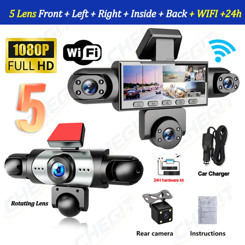 Dashcam voiture WDSZKMYF 5 canaux 1080P 360 – photo 23