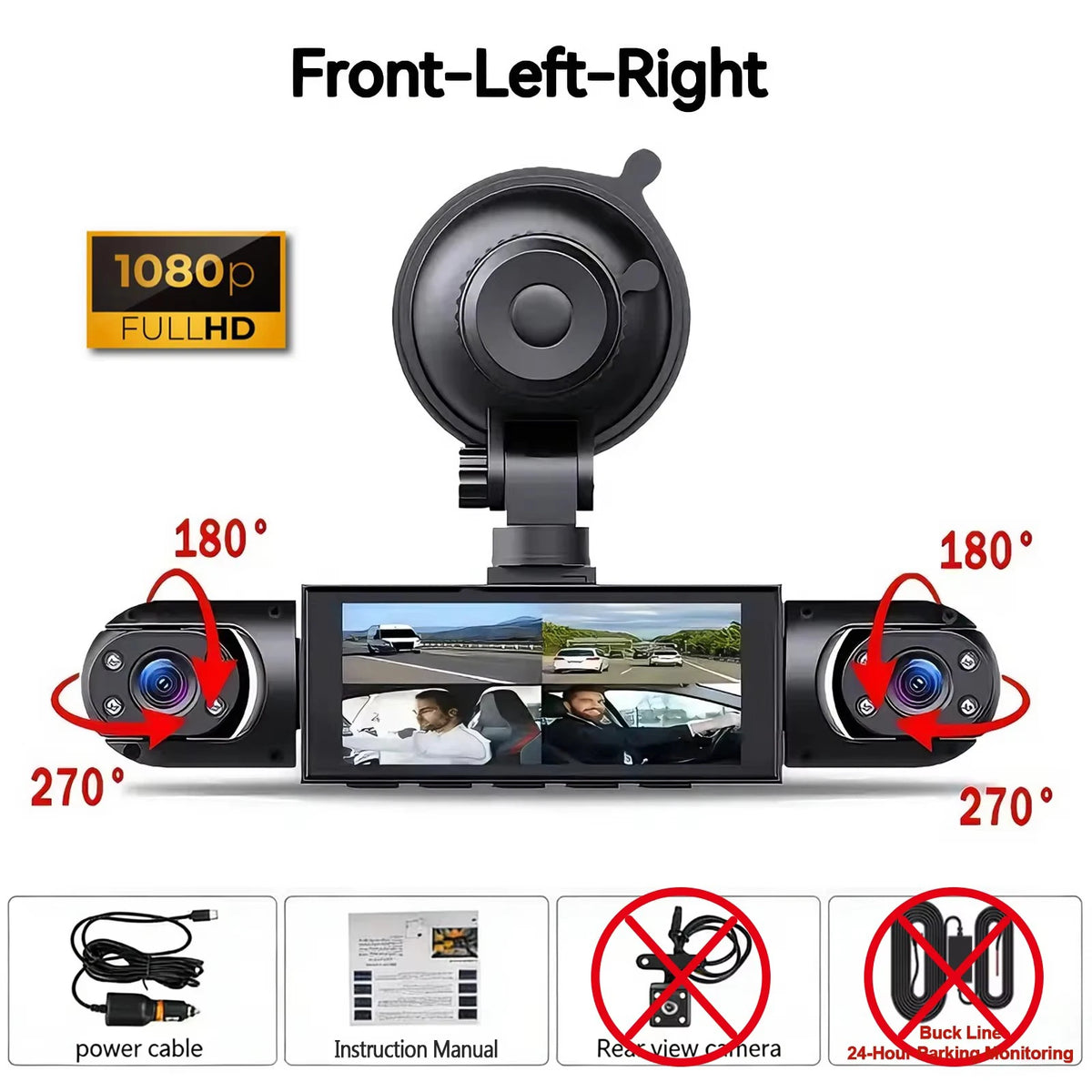 Dashcam voiture etymoofox 4 caméras écran tactile – photo 23