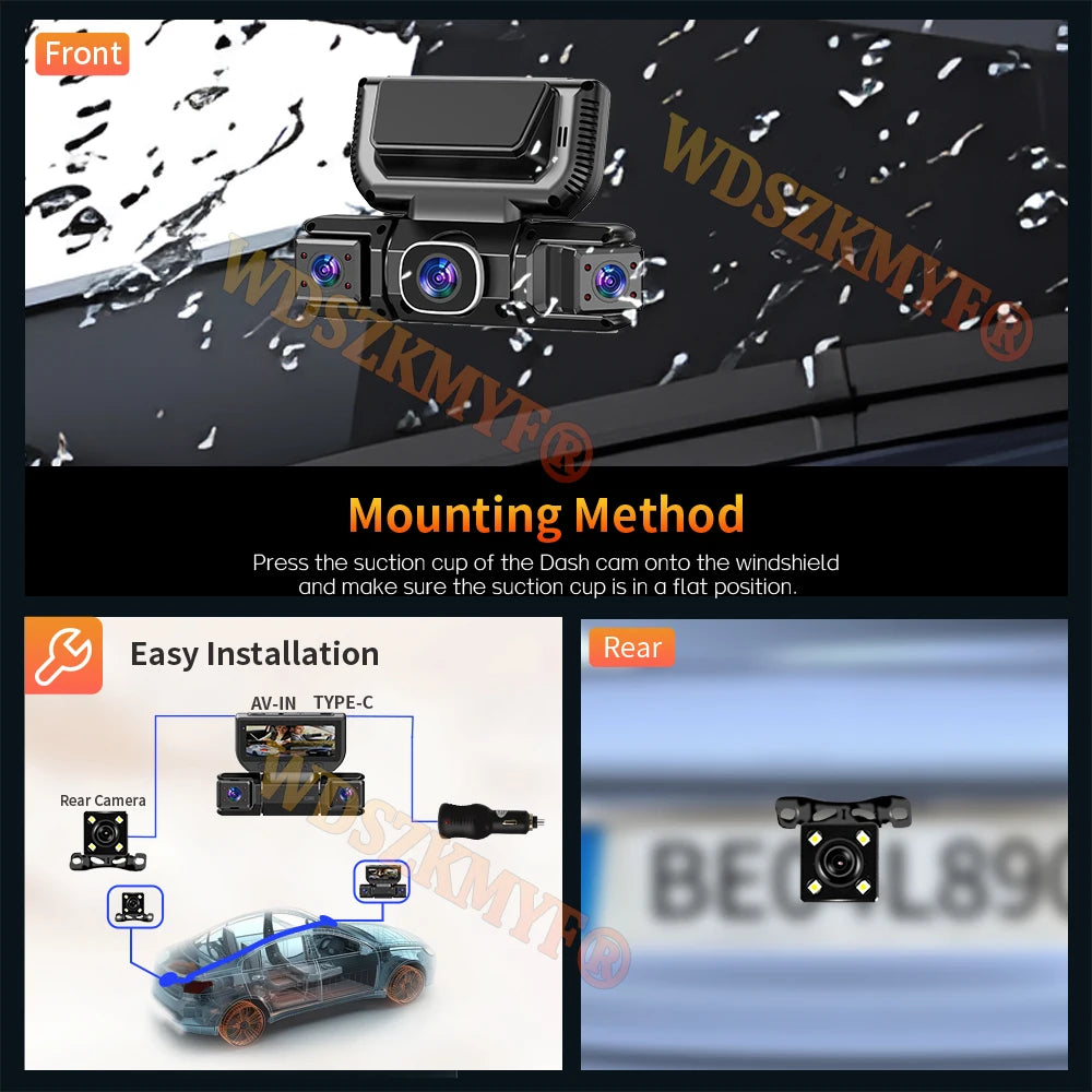 Dashcam voiture WDSZKMYF 4 caméras 360 1080P – photo 18