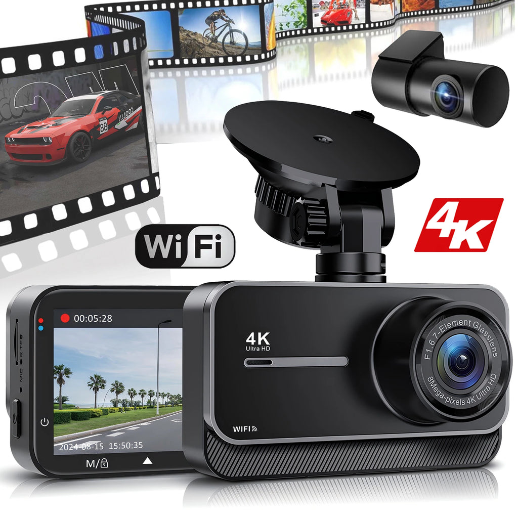 Dashcam voiture GMAIPOP 4K double rétroviseur