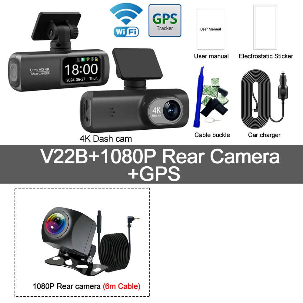 Dashcam voiture Kocam 4K UHD WiFi GPS externe – photo 22