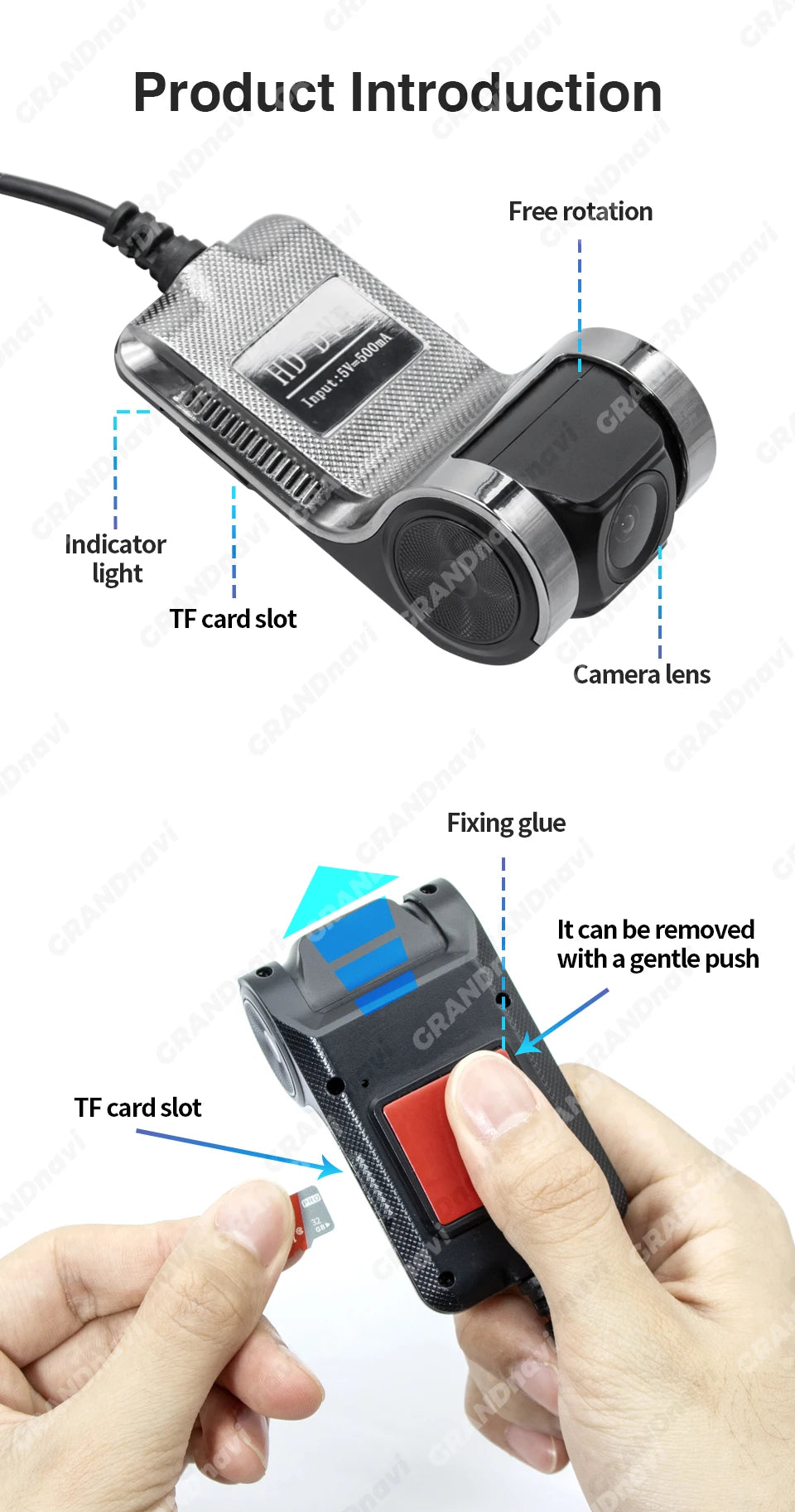 Dashcam Grandnavi USB 720P ADAS Android – photo 13