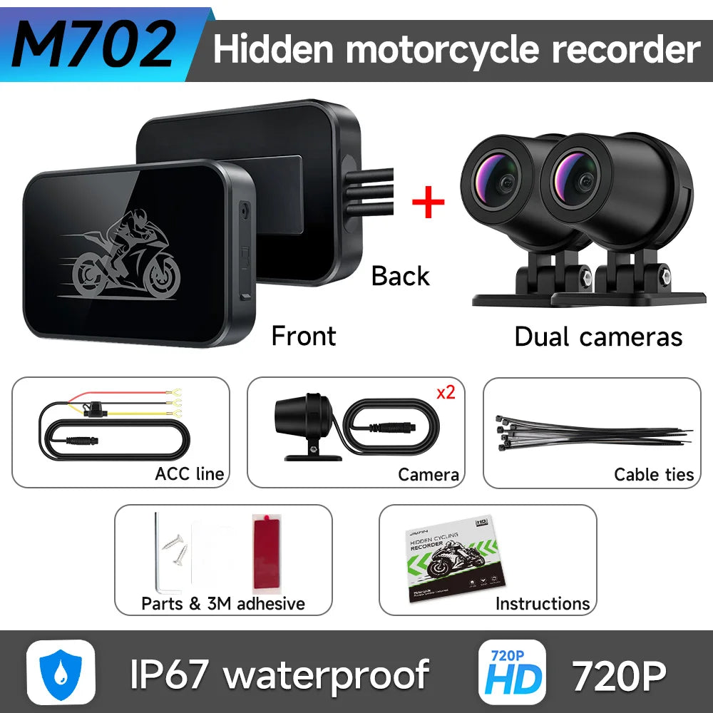 Dashcam moto JIUYIN double caméra 720P – photo 19