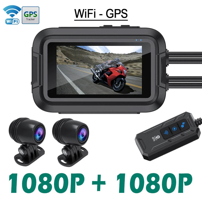 Dashcam moto Kocam 1080P GPS WiFi étanche – photo 17