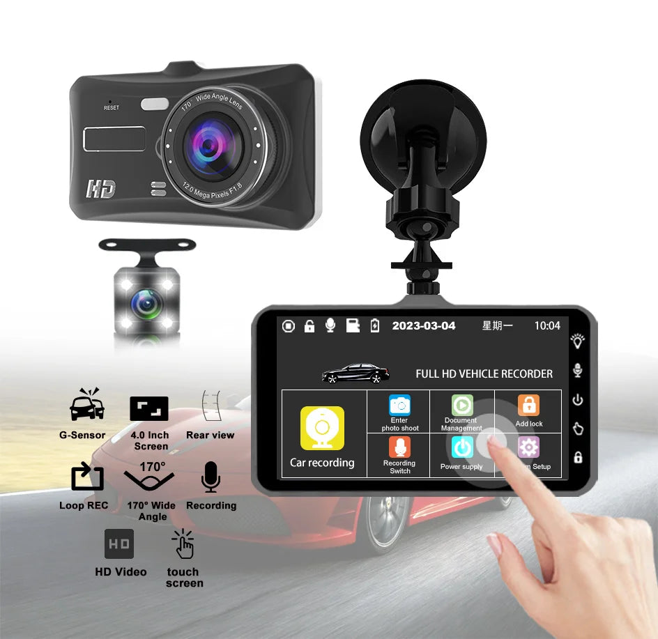 Dashcam rétroviseur Acceo 4 pouces tactile 1080P – photo 12