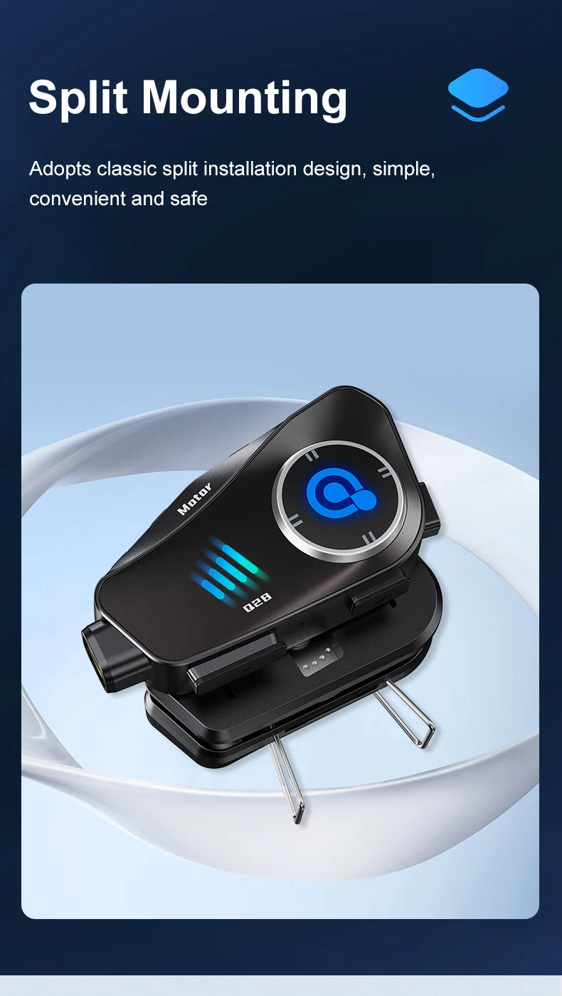 Casque moto Kebidumei caméra 1080P Bluetooth – photo 20