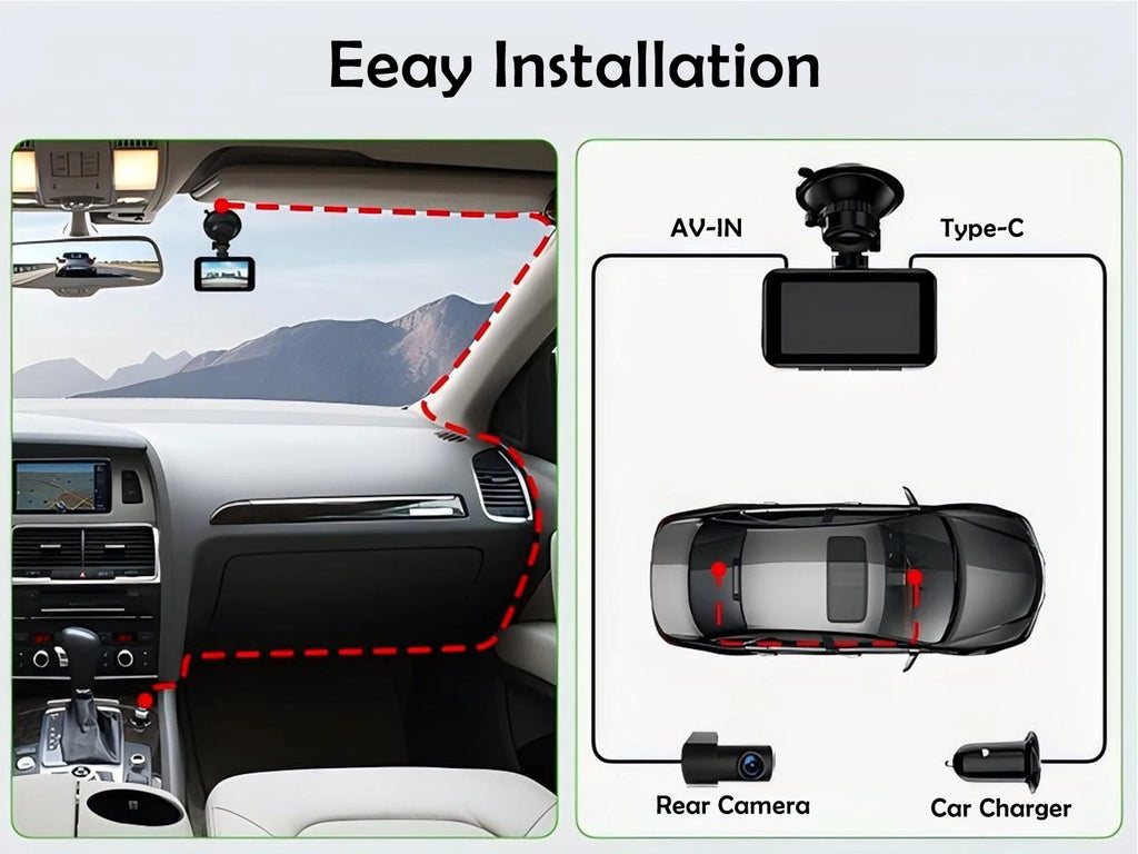 Dashcam voiture GMAIPOP 4K double rétroviseur – photo 19