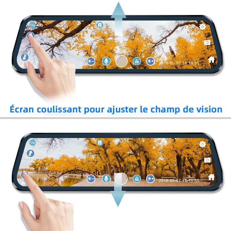 Dashcam rétroviseur E-ACE 2.5K GPS WiFi – aperçu produit
