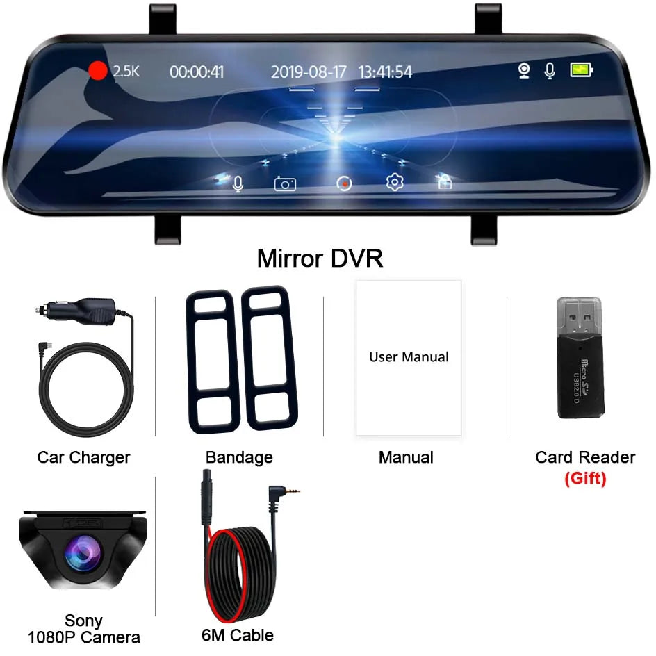 Dashcam rétroviseur E-ACE 2.5K GPS WiFi – photo 45