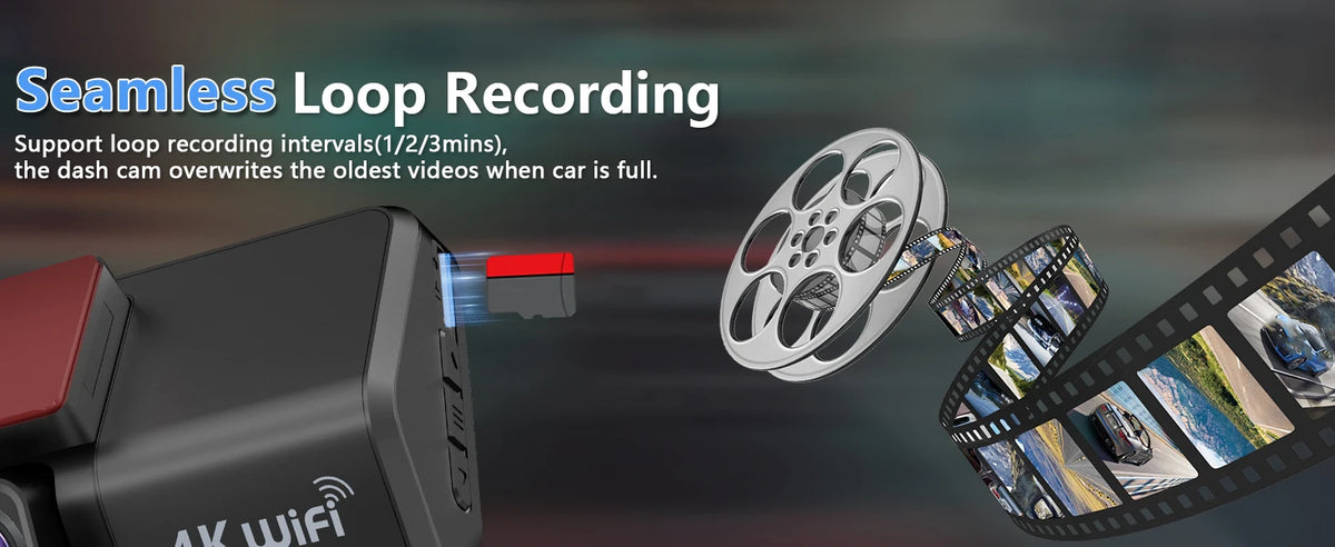 Dashcam voiture Kocam 4K UHD double objectif WiFi – photo 11
