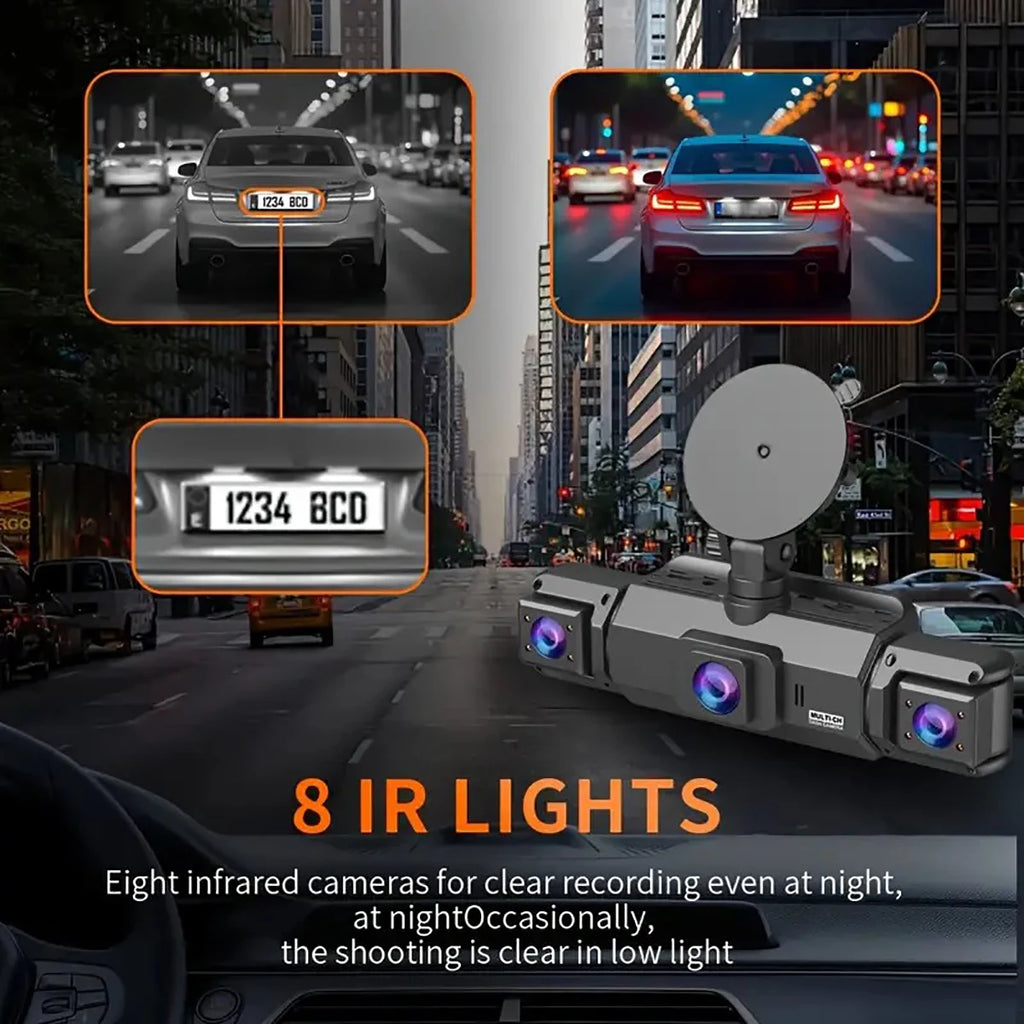 Dashcam voiture etymoofox 4 objectifs écran IPS – photo 10