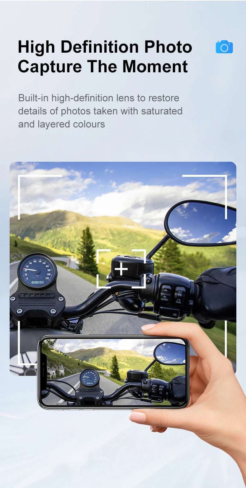 Casque moto Kebidumei caméra 1080P Bluetooth – photo 10