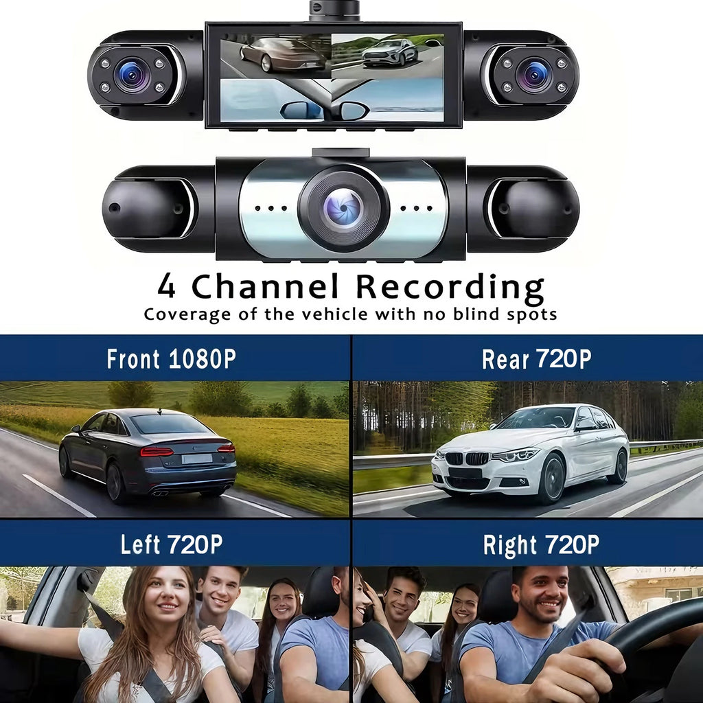 Dashcam voiture etymoofox 4 caméras écran tactile – présentation