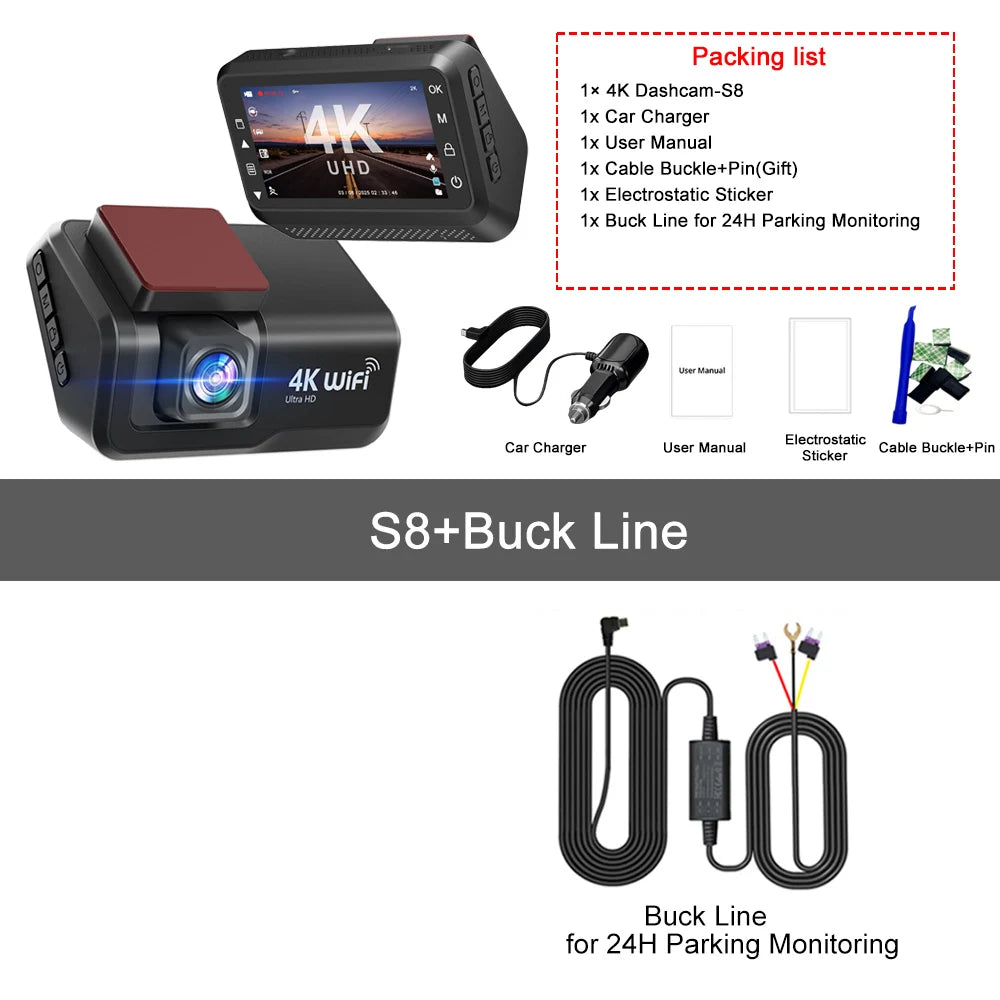 Dashcam voiture Kocam 4K UHD double objectif WiFi – photo 24