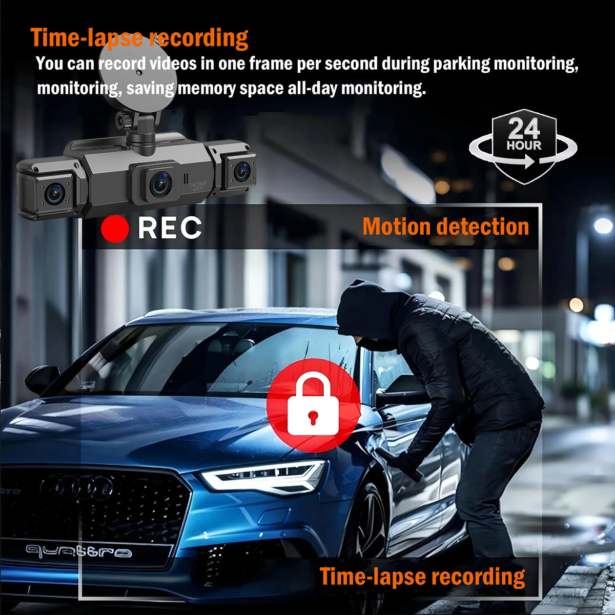 Dashcam voiture 4 canaux 1080P GMAIPOP hardwire – photo 19