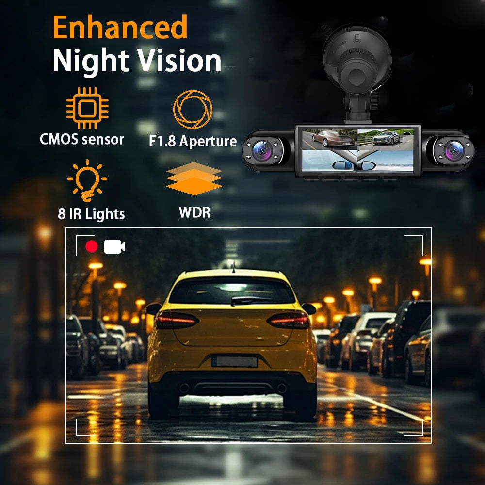 Dashcam voiture GMAIPOP 4 canaux 360 vision nocturne – photo 10