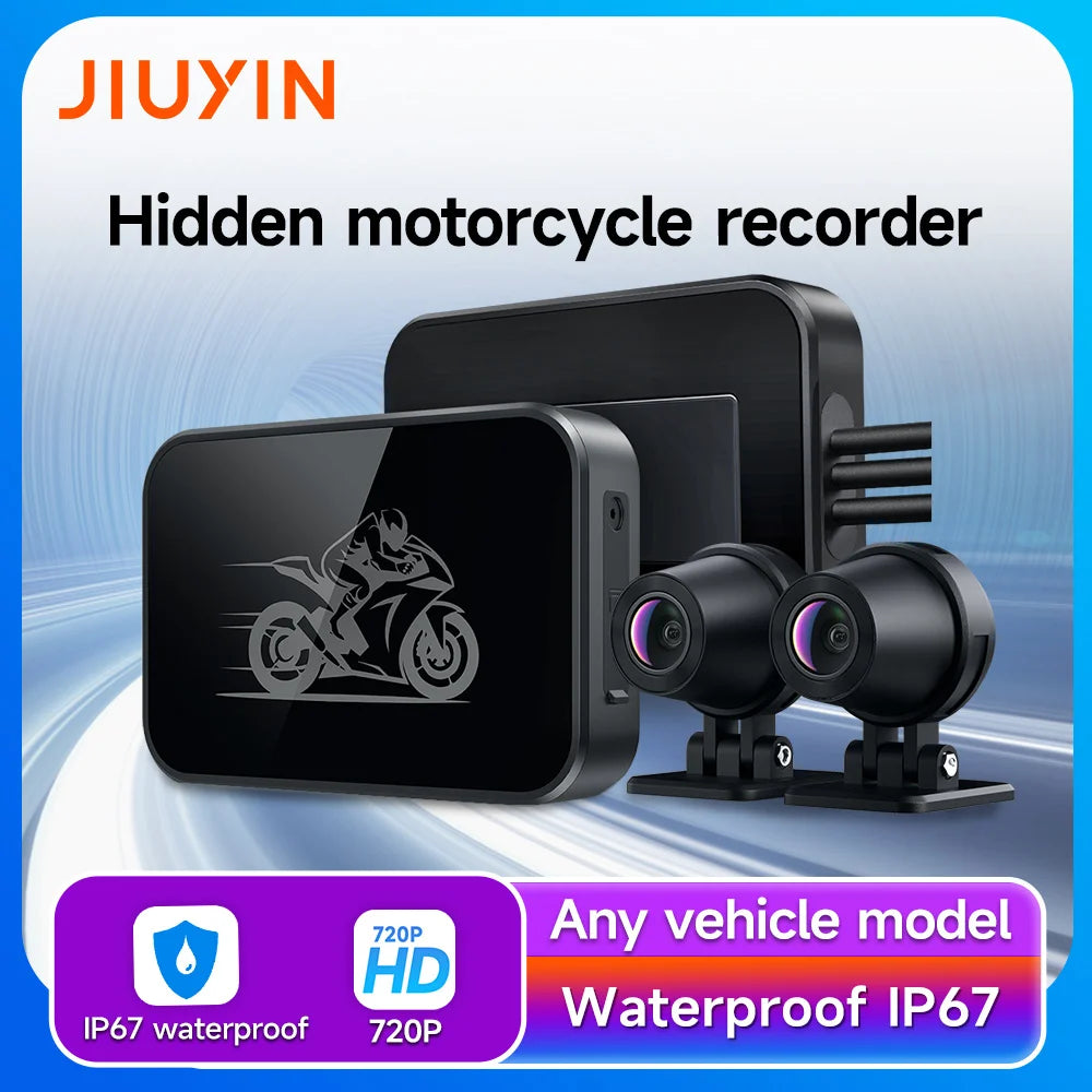Dashcam moto JIUYIN double caméra 720P