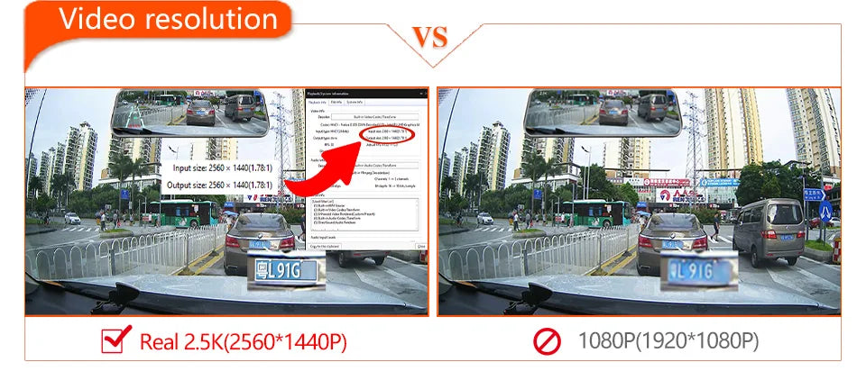 Dashcam rétroviseur E-ACE 2.5K GPS WiFi – photo 11