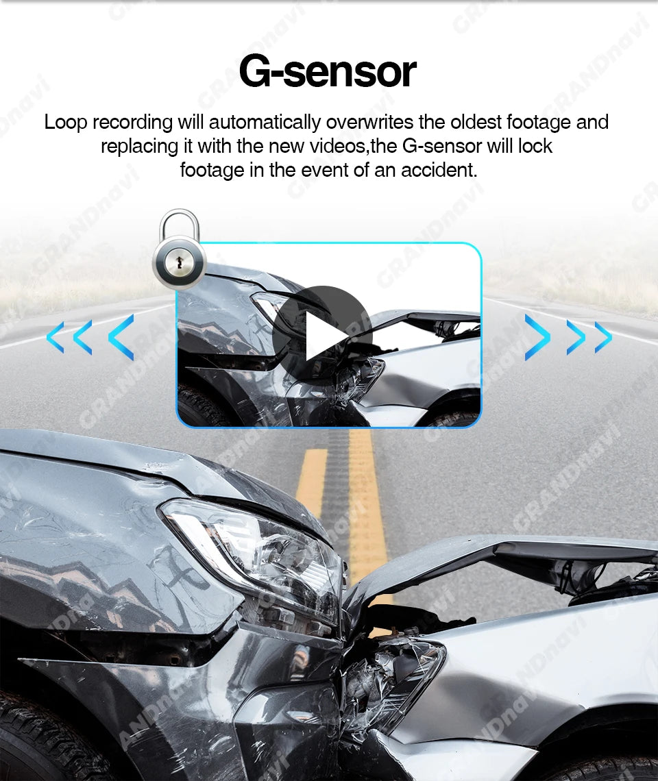 Dashcam Grandnavi USB 720P ADAS Android – aperçu