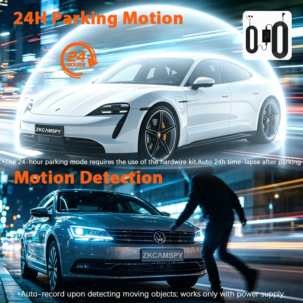 Dashcam voiture 5 canaux 360 degrés 2K – caractéristiques