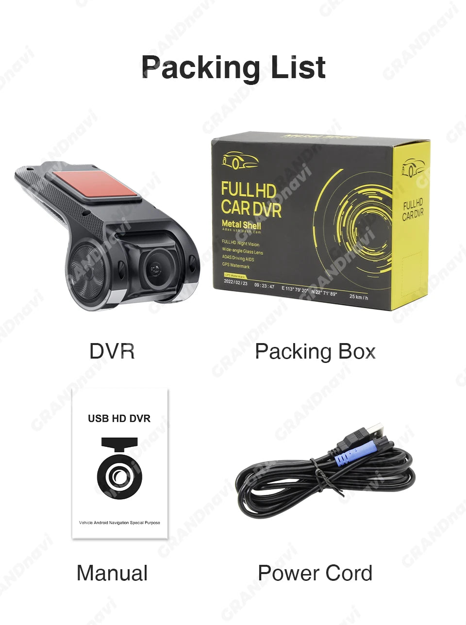 Dashcam Grandnavi USB 720P ADAS Android – photo 15