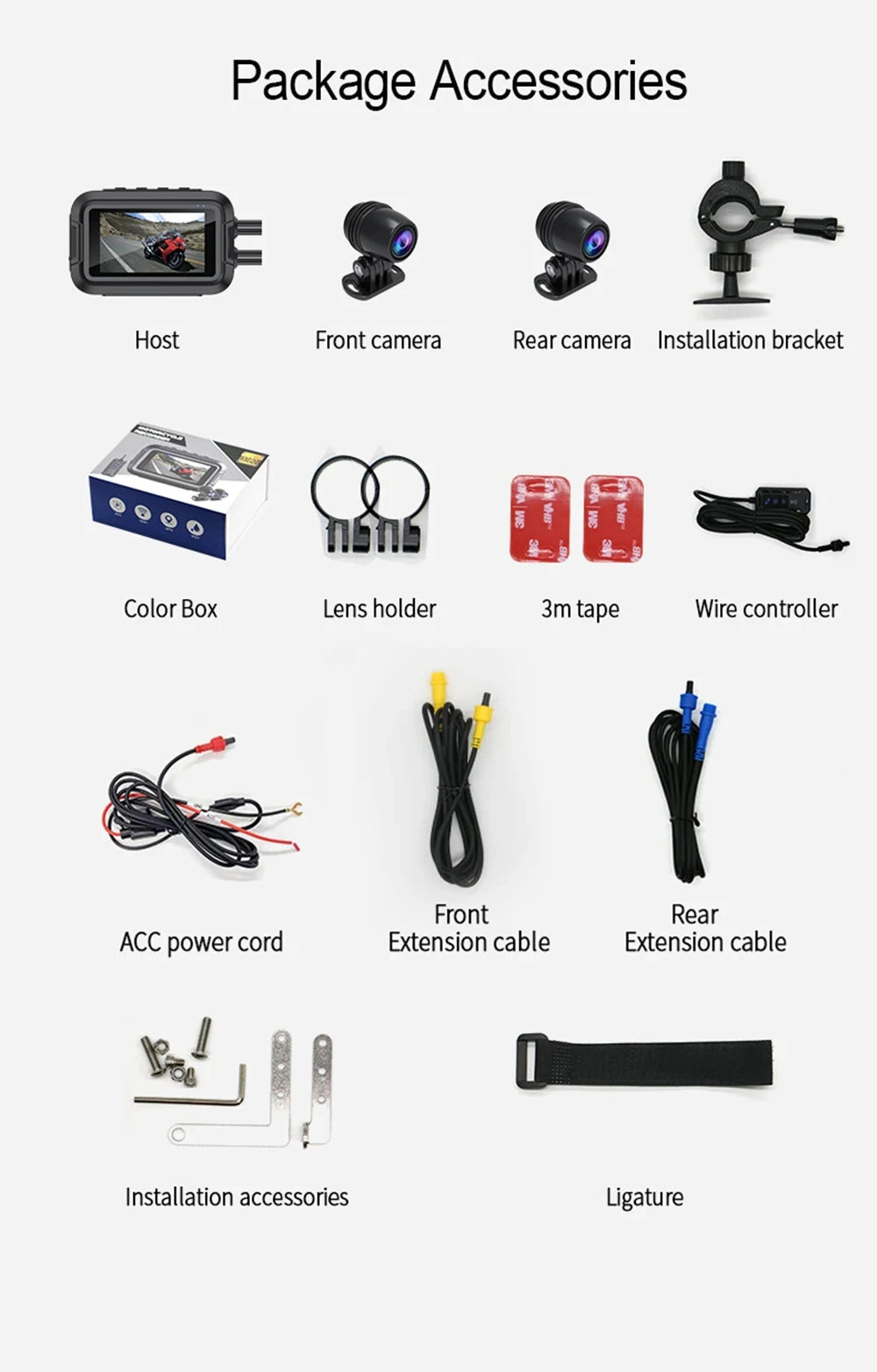 Dashcam moto Kocam 1080P GPS WiFi étanche – photo 14