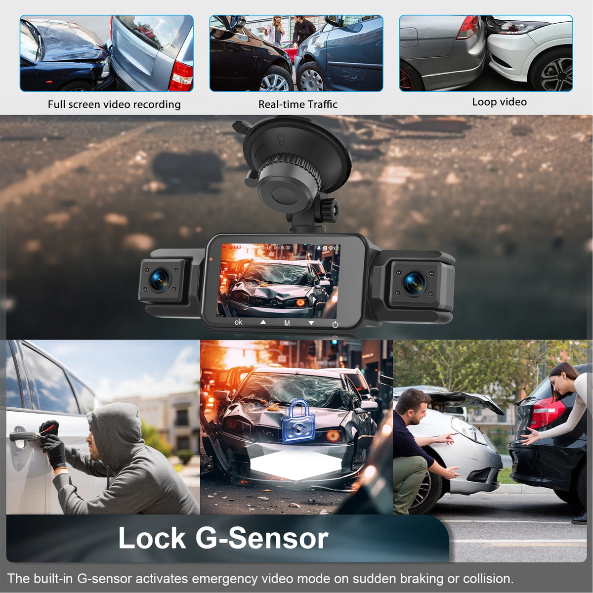 Dashcam voiture 4 canaux 1080P GMAIPOP hardwire – photo 17