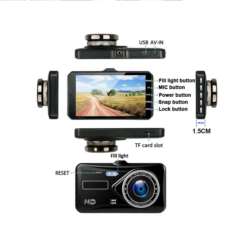 Dashcam rétroviseur Acceo 4 pouces tactile 1080P – photo 18