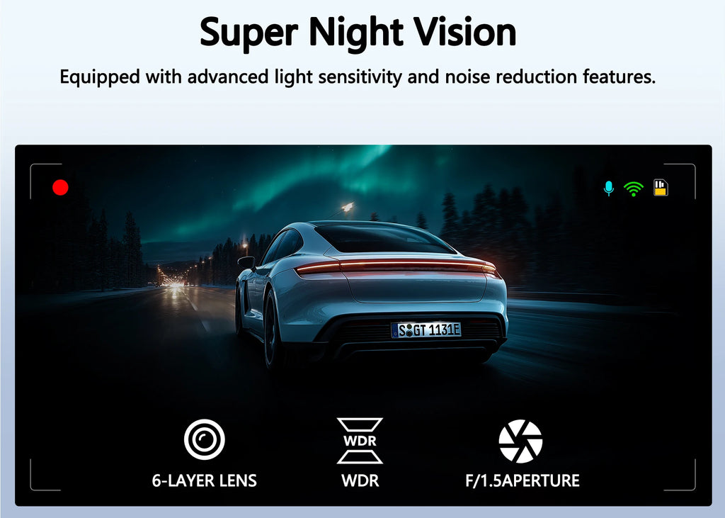 Dashcam voiture GMAIPOP 4K UHD HDR double – photo 18