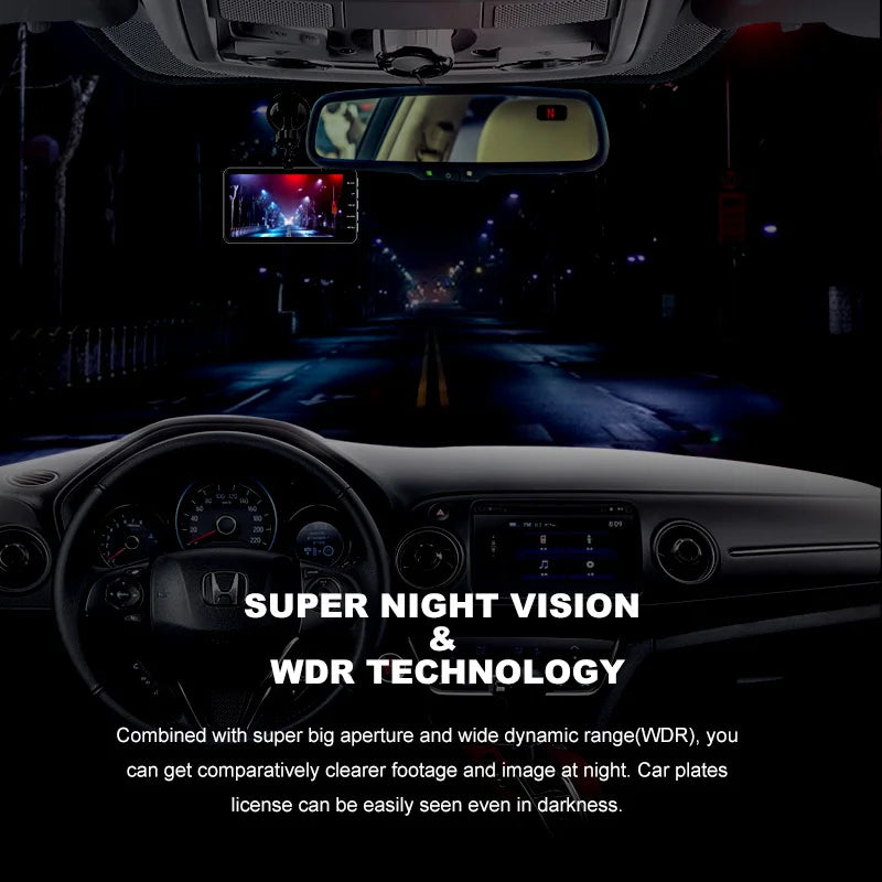 Dashcam rétroviseur Acceo 4 pouces tactile 1080P – caractéristiques