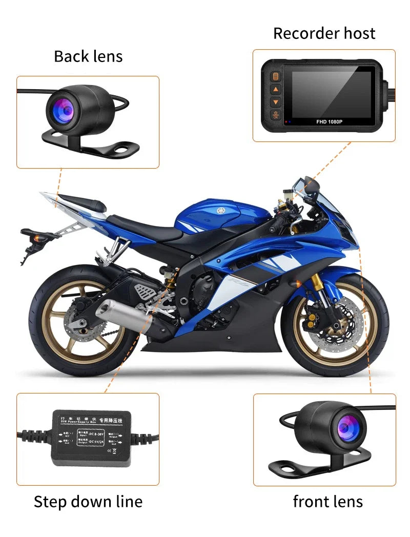 Dashcam moto Icreative écran 3 pouces 720P – photo 19