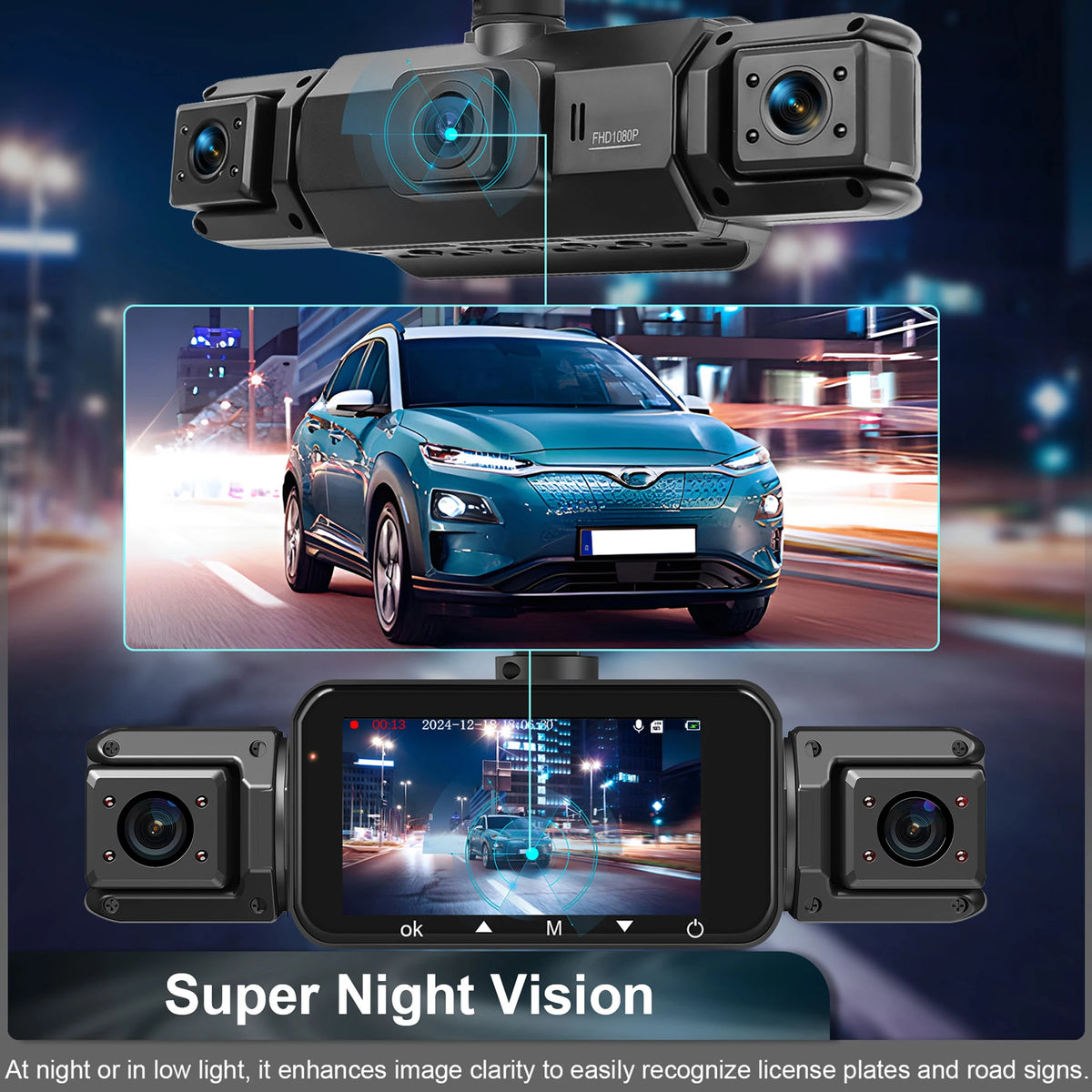 Dashcam voiture 4 canaux 1080P GMAIPOP hardwire – photo 15