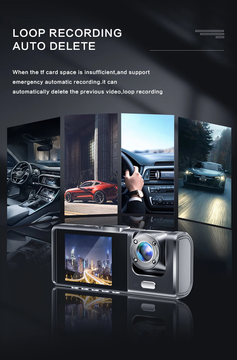 Dashcam voiture Baideluo double 1080P avant intérieur – photo 13