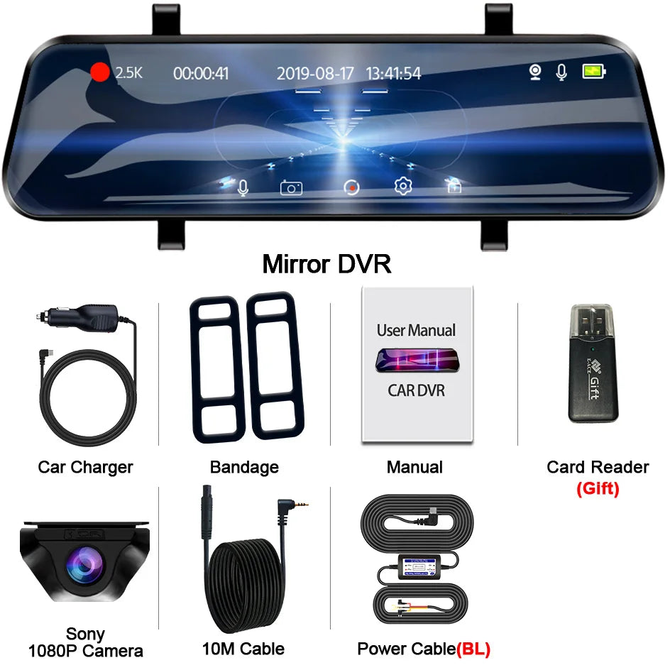 Dashcam rétroviseur E-ACE 2.5K GPS WiFi – photo 41