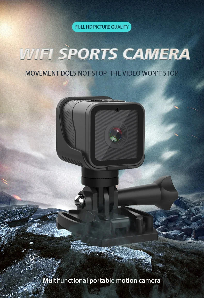 Mini caméra sport 1080P WiFi hotspot – détails