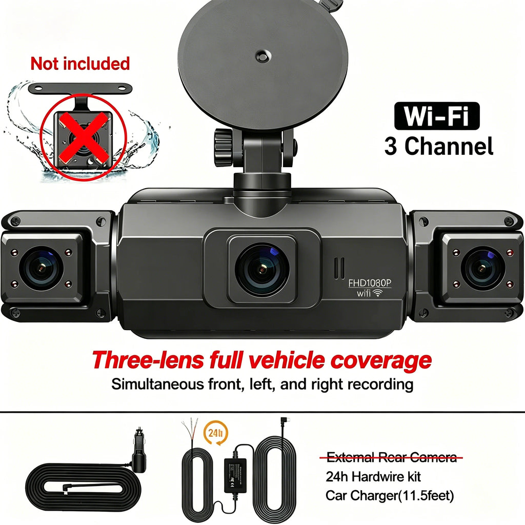 Dashcam voiture etymoofox 4 canaux WiFi rétroviseur – photo 27