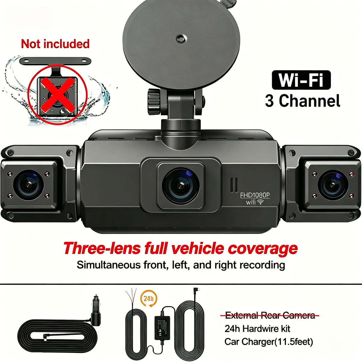 Dashcam voiture etymoofox 4 canaux WiFi rétroviseur – photo 27