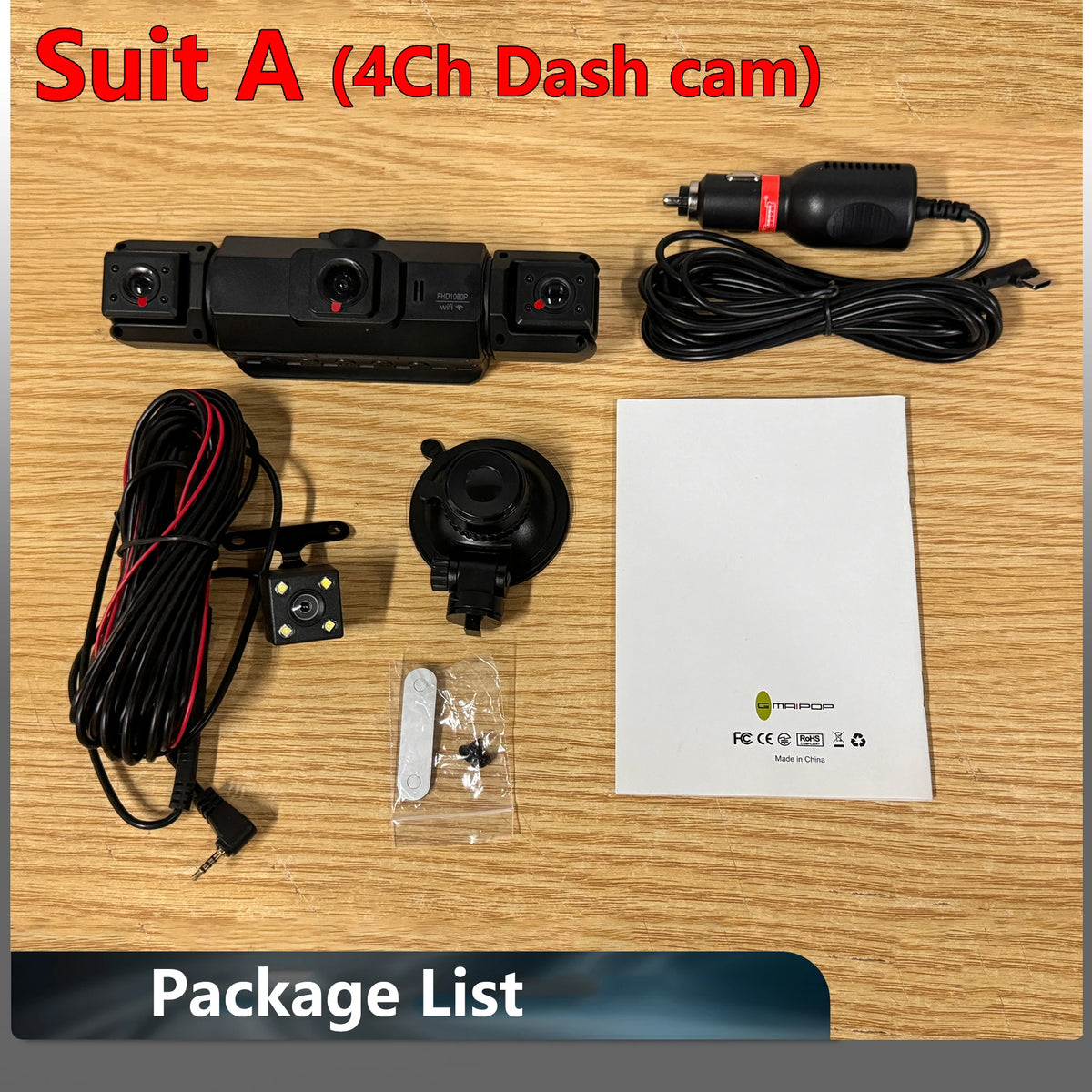 Dashcam voiture 4 canaux 1080P GMAIPOP hardwire – photo 26