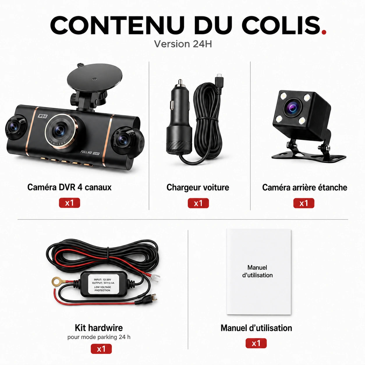 Kit Fortress avec dashcam et hardwire parking Image