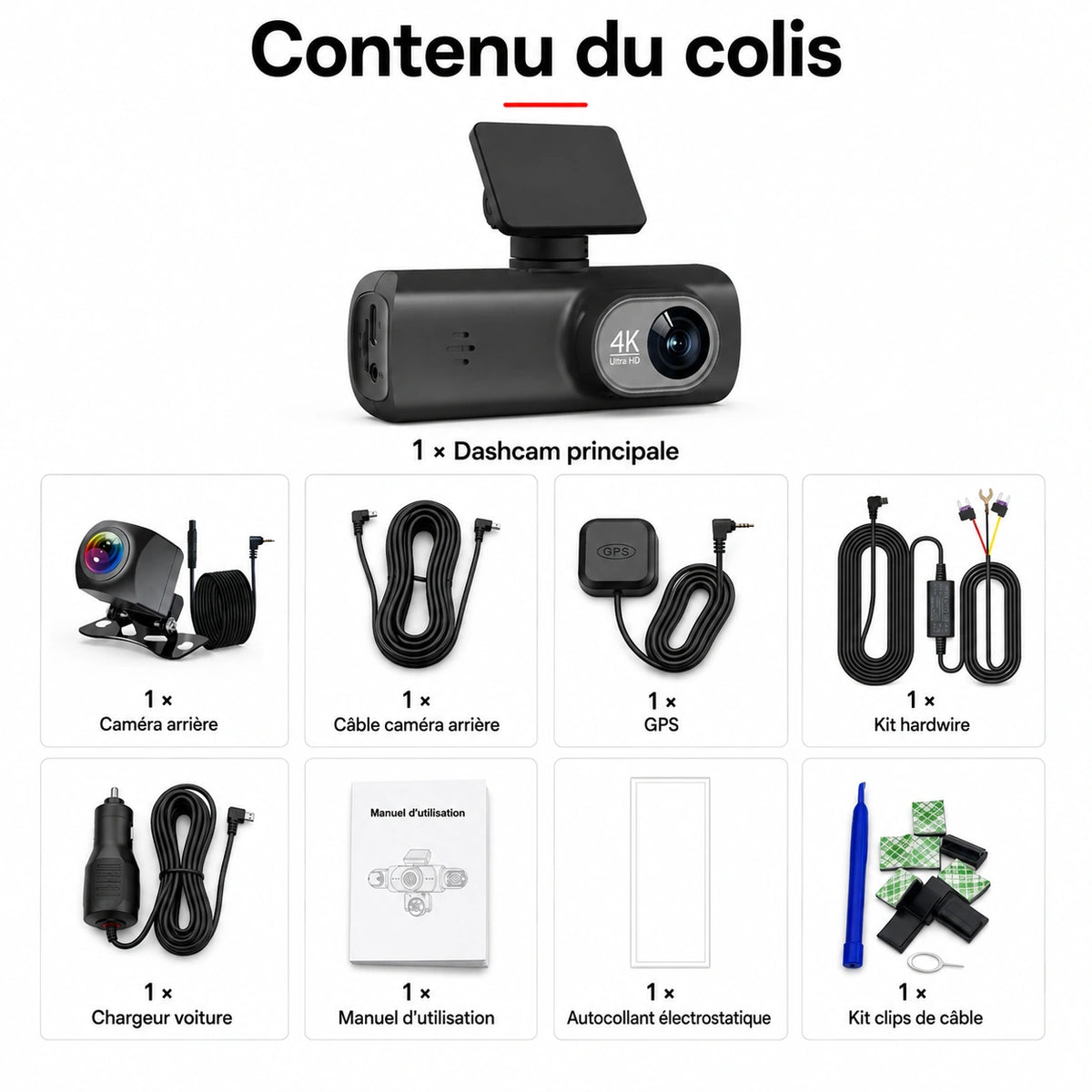 Kit Guardian complet avec caméra et accessoires