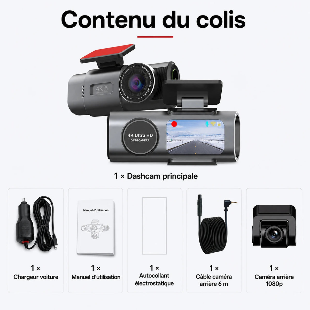 Kit Sentinel avec caméra arrière incluse