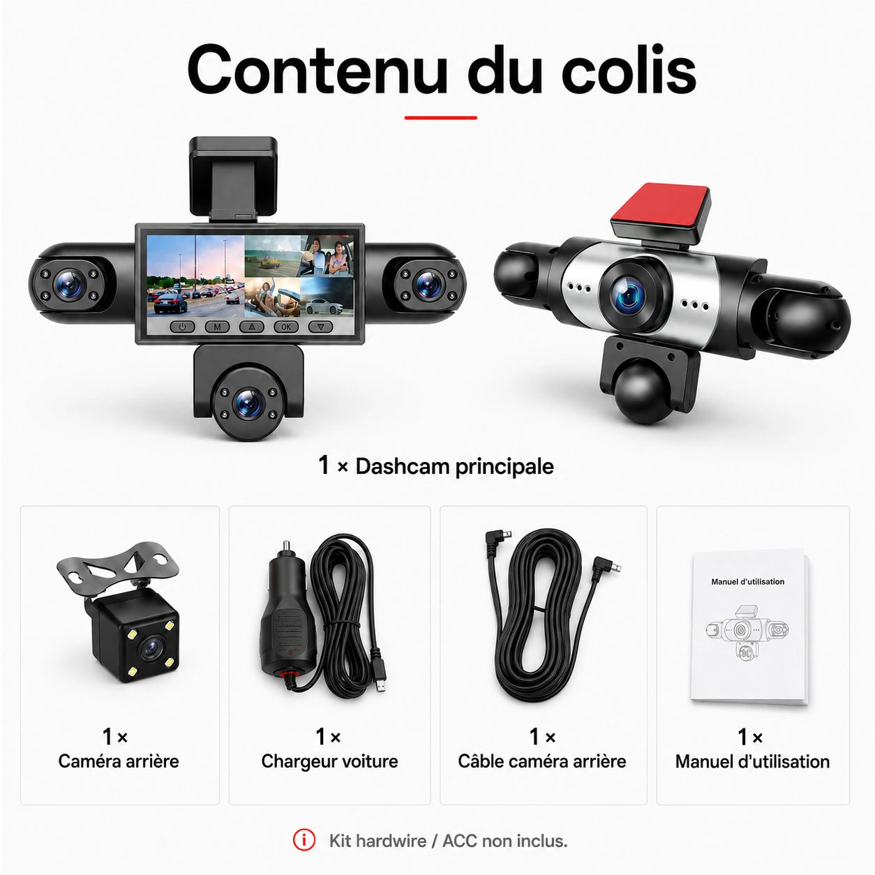 Dashcam Cocoon et accessoires sans hardwire Image
