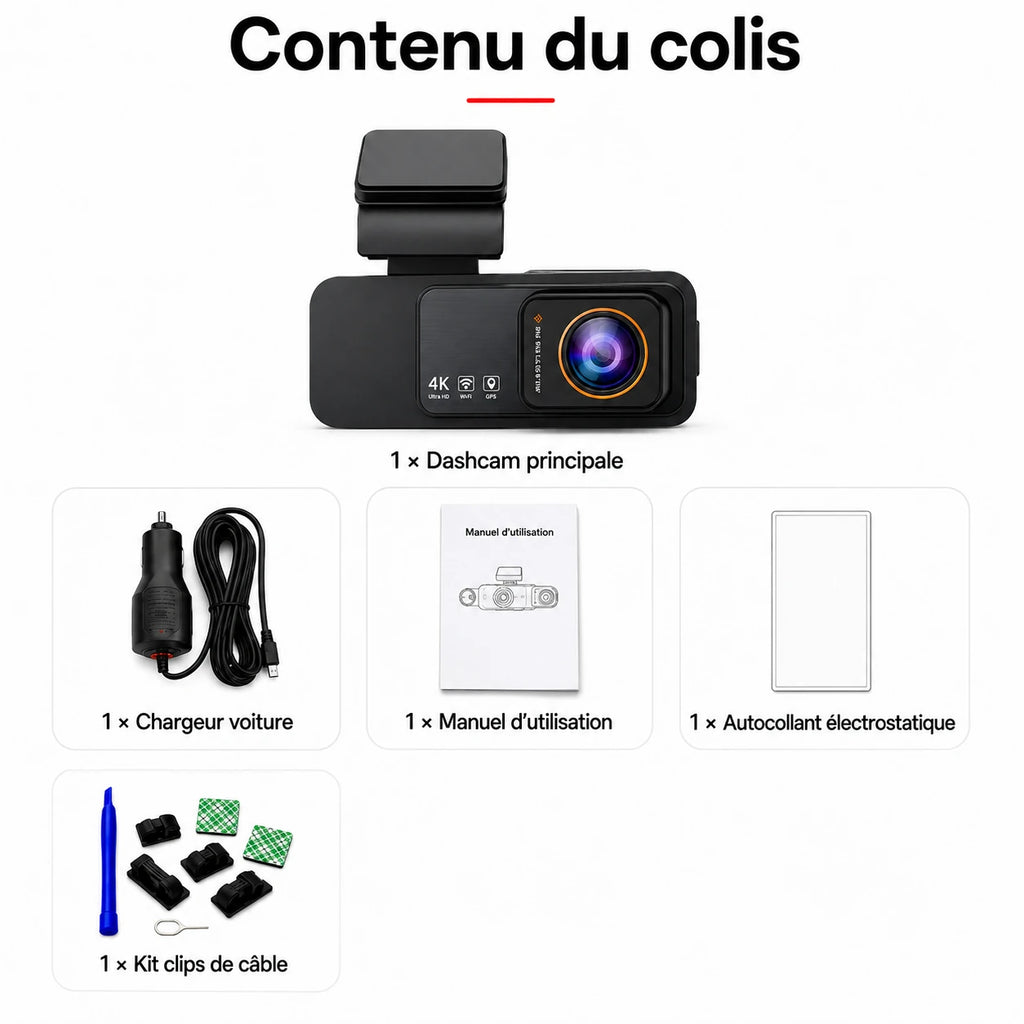 Dashcam B60P et accessoires de la configuration 1