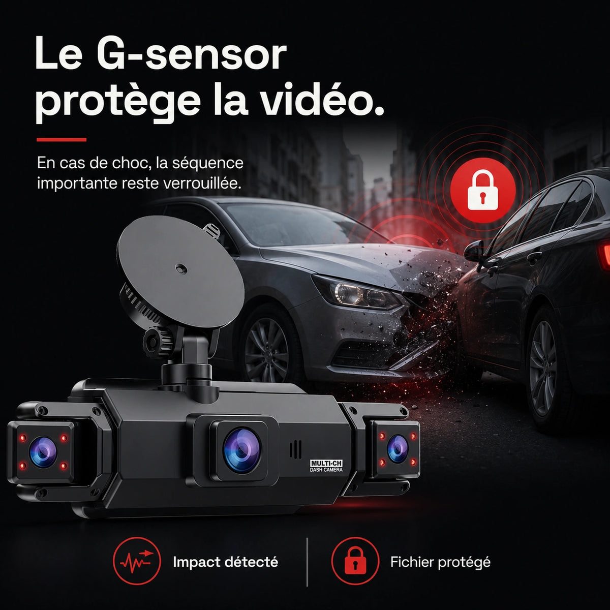 Schéma expliquant le verrouillage par G-Sensor