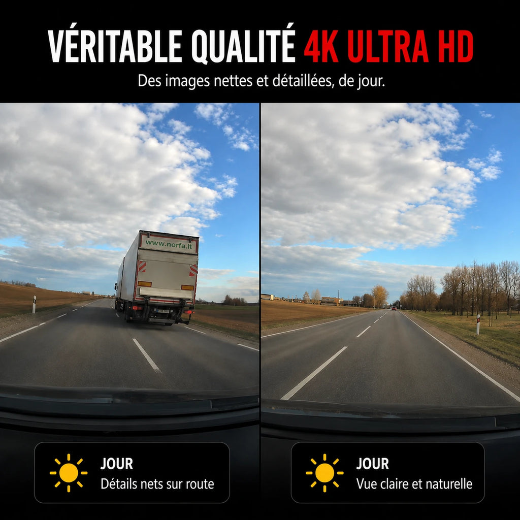 Exemple d’image routière enregistrée en 4K