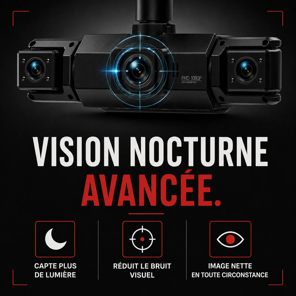 Exemple d’enregistrement routier en vision nocturne